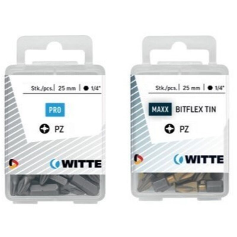 5 Puntas en cajita de plástico largo 25 mm (pz 3) Witte 4270479