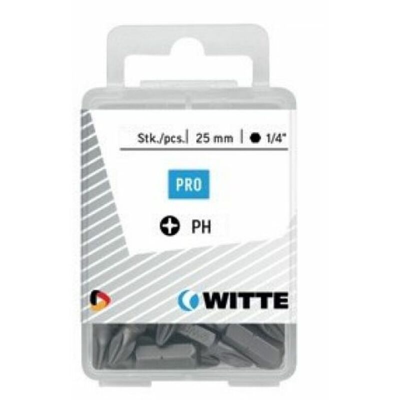 Set di punte WITTE Phillips PH2 25 Unità 25 Pezzi