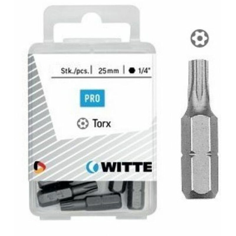 Set di punte WITTE Torx TX 25 5 Unità