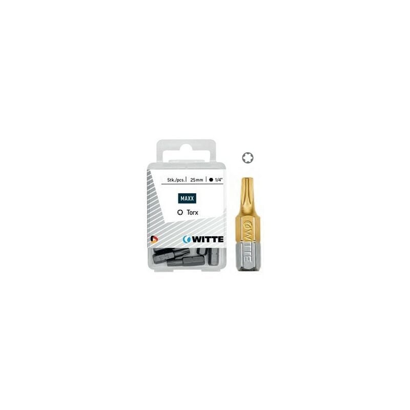 

WITTE 429516 - 5 Puntas en cajita de plástico largo 25 mm (T 25 TIN)