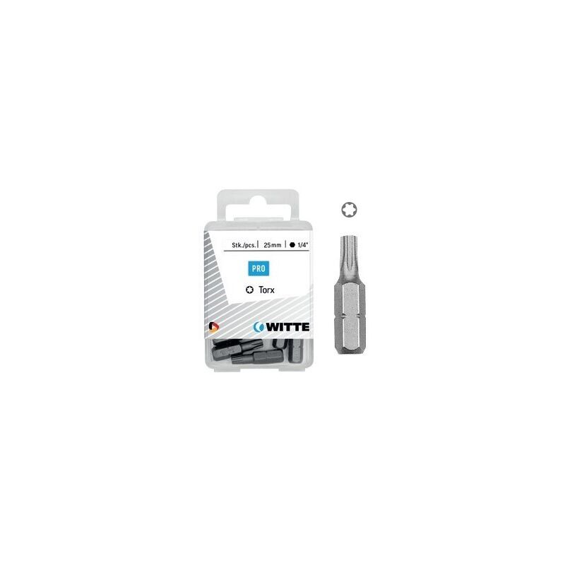 

WITTE 427732 - 5 Puntas en cajita de plástico largo 25 mm (T20 STAINLESS)