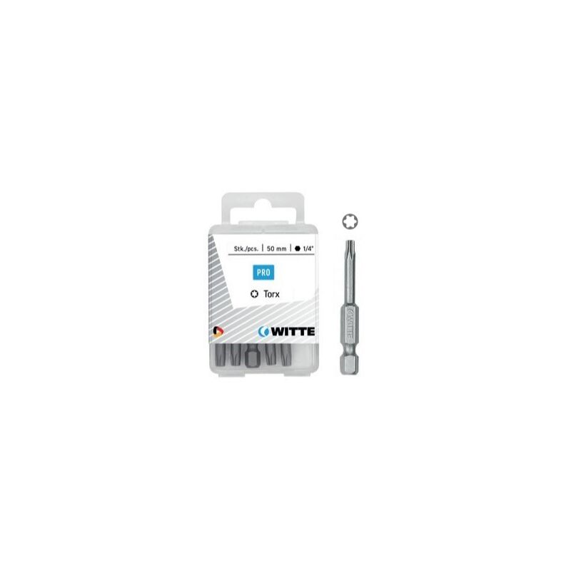 

WITTE 429614 - 5 Puntas en cajita de plástico largo 50 mm (T 15 TIN)