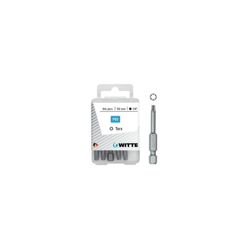

WITTE 429608 - 5 Puntas en cajita de plástico largo 50 mm (T 30)