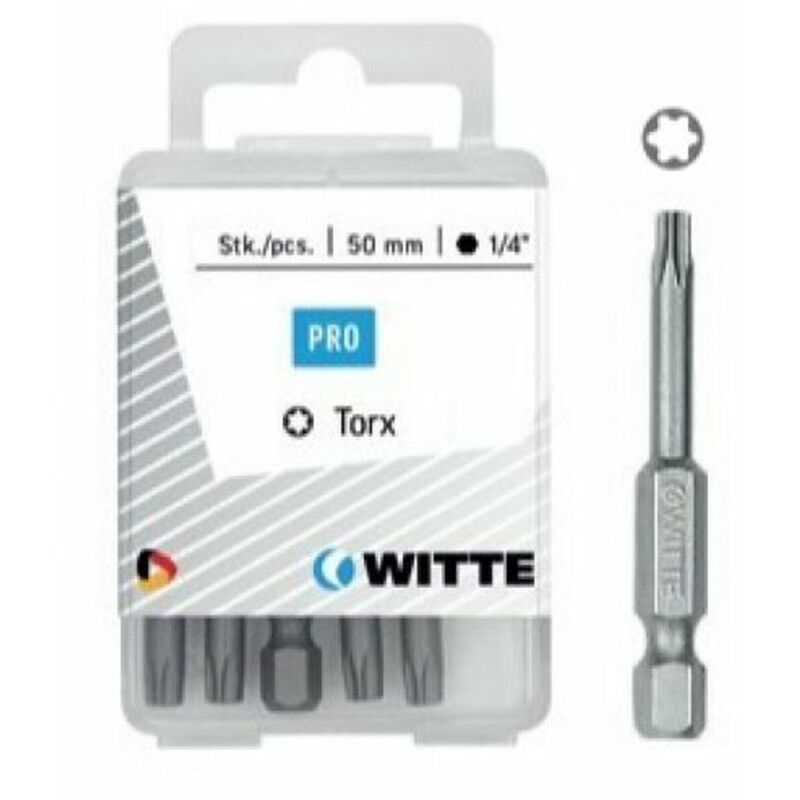 Set di punte WITTE Torx TX 25 5 Unità