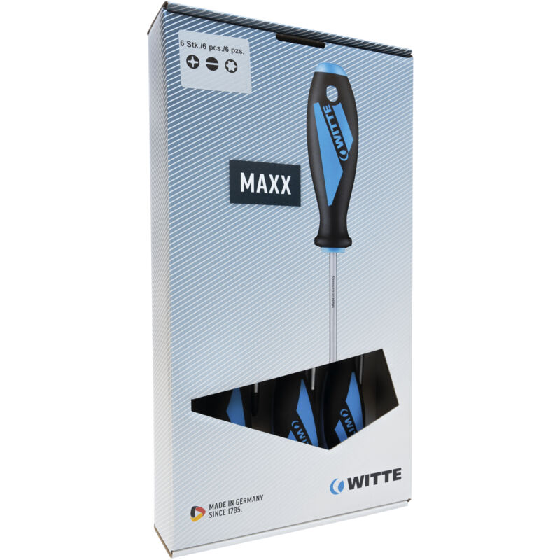 

WITTE 653864 - Juegos de destornilladores MAXX Puntas planas y PZ (x6)