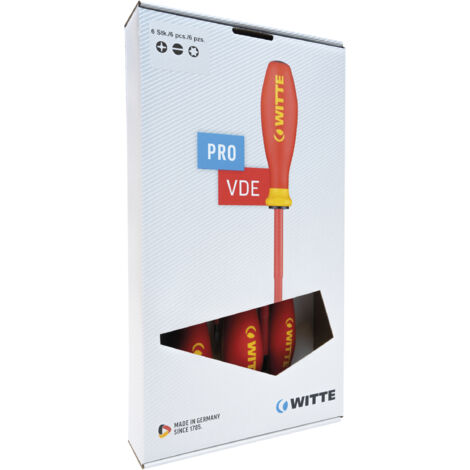 WITTE 670025 - Jeu de 5 tournevis PRO VDE (PL/PZ)