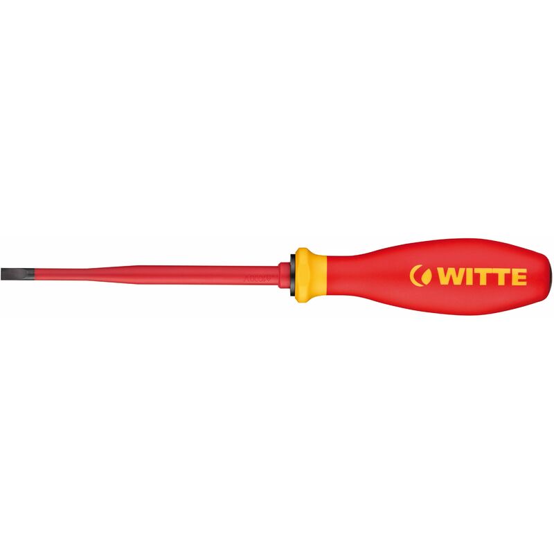 

Witte 76014 - Destornillador Aislado De Boca Plana Con Varilla Reducida Pro Vde Slim (4X100)