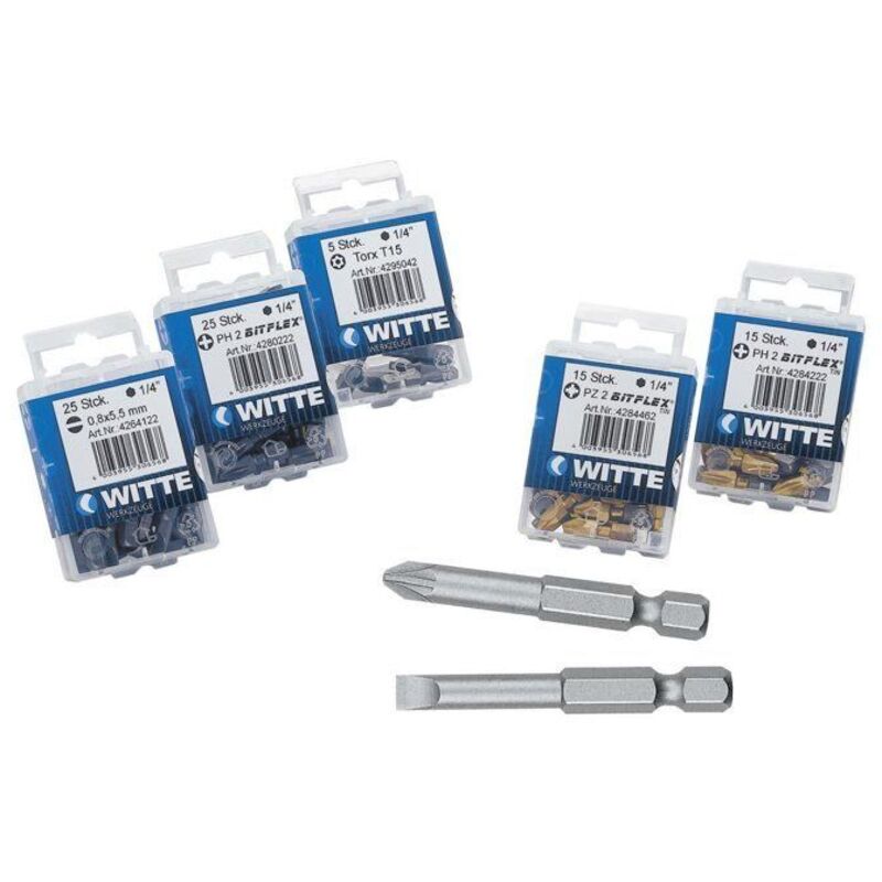 Witte Sealing Kit - 4275462 - 427546 - Screwdriver tips in plastic box - Length 50 mm - PZ 2 - 10 units.