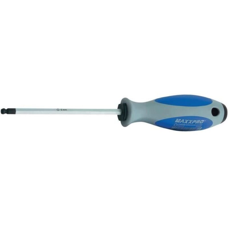 Hexagonal Spherical Screwdriver 6x125 mm - Witte Werkzeug - Screwdriver - 6 sides or hexagonal