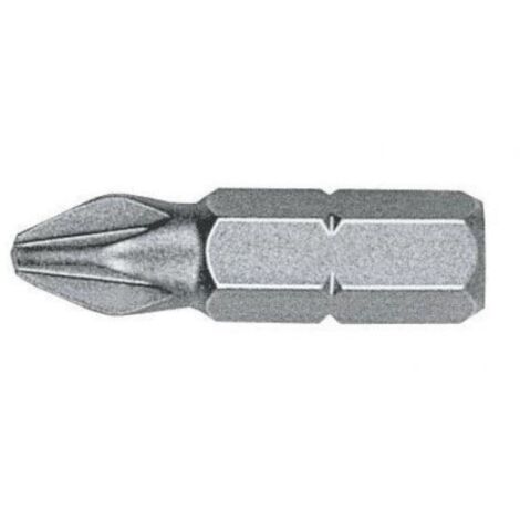 WITTE PUNTA POZIDRIV (PZ) STANDARD GUÍA 1/4 CORTA (EN CAJA INDUSTRIAL) MEDIDAS PZ 2