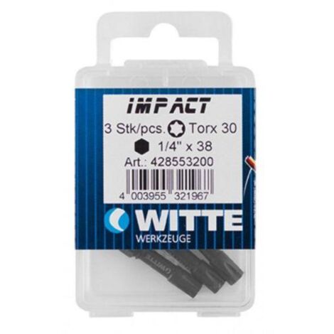 WITTE witte-428552-3 puntas de impacto en cajita de plástico t 25