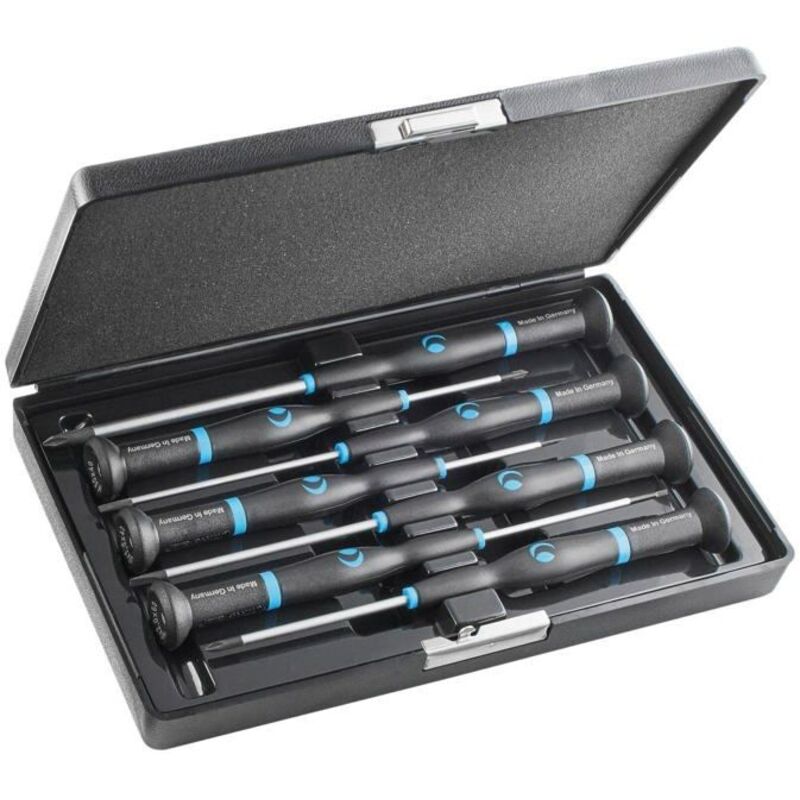 Witte screwdriver - 89323 - Wittron Torx screwdriver set 5-15 with shock-resistant plastic case 7 pieces