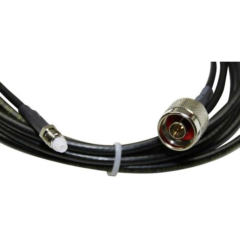 Femelle 10m couleur noir Câble Cordon coaxial Antenne TV Mâle