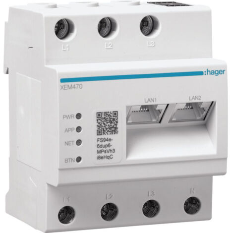 Witty flow Gestionnaire d'autoconsommation PV et de pilotage de 1-3 witty solar - HAGER XEM470