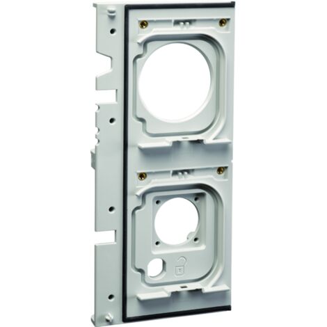 Witty pièce détachée - support de prise M3M2 gris pour borne witty XEV1Kxx - HAGER XEVS111