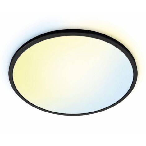 WiZ 8719514554955 SuperSlim WiZ Ceiling 22W B RD 27-65K TW LED-Deckenleuchte    22 W Schwarz