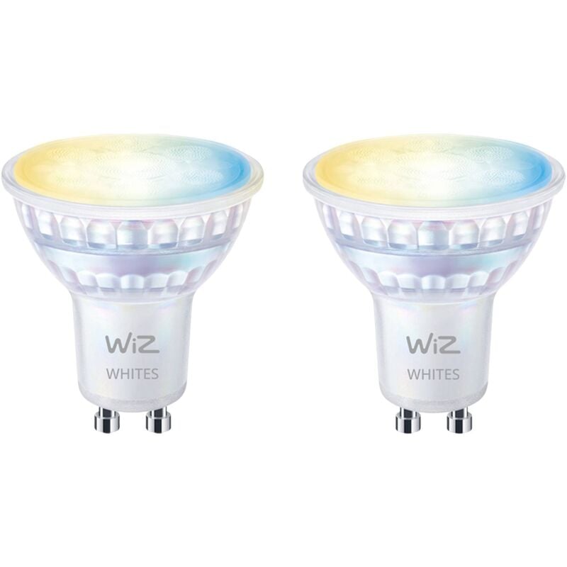 WIZ - 8720169076709 led cee f (a - g) GU10 réflecteur 4.7 w de blanc chaud à blanc froid 2 pc(s) A768913