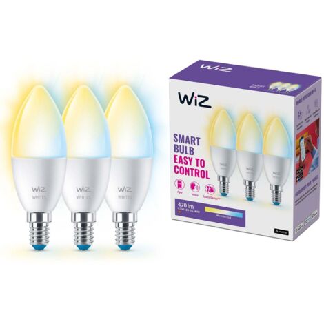WIZ AMPOULE MODERNE 3 ampoules flamme 40 W C37 E14