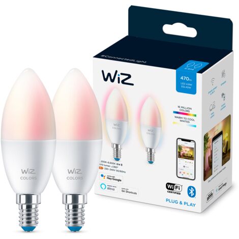 WIZ - Candle C37 E14 2Pack Color