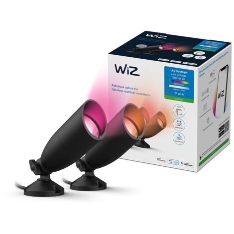 WiZ Faretto Smart Ground WiFi, per Esterni, Estensione per Starter Kit, Luce Bianca o Colorata, Dimmerabile, LED Integrato, 10W, Tecnologia SpaceSense, Controllo Vocale (Alexa, Apple HomeKit, Google H