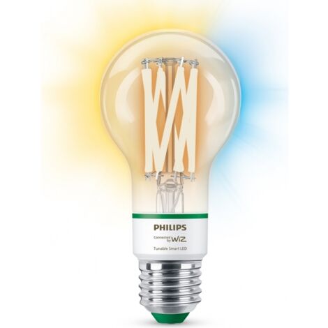 WiZ Filament LED-Lampe A60 60W E27 (ersetzt 60 Watt, ultra-effizient) (929003714001)