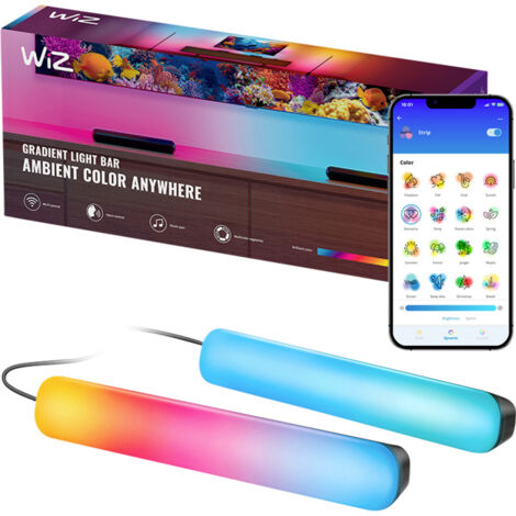WiZ Gradient LED Lampe schwarz elegantes Design RGBIC