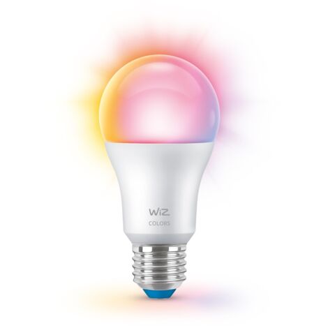 WiZ Lampadina Smart WiFi, Smerigliata, Luce Bianca o Colorata Dimmerabile, E27, 60W, Tecnologia SpaceSense, Controllo Vocale