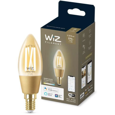 WiZ Lampe LED Filament ambre C35 E14