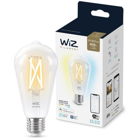 WiZ Lampe LED Filament transparent ST64 E27