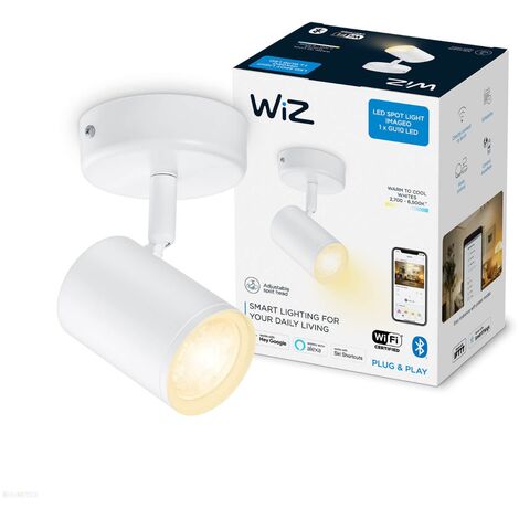 WiZ Spot LED connecté Wi-Fi IMAGEO noir 1x5W, 27-65K, Nuances de