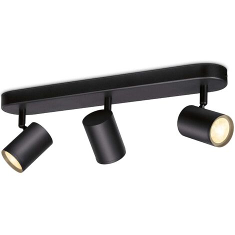 WiZ Spots LED connecté Wi-Fi IMAGEO noir 3x5W, 2700-6500K, Nuances de Blanc, fonctionne avec Alexa, Google Assistant et Apple HomeKit