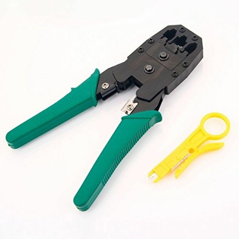 

WJ-315 4P 6P 8P Multifunctional Crystal Plug Wire Crimping Pliers Green