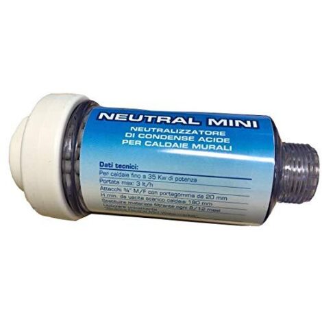 WK Filtro Neutralizzatore di Condensa Scarico Caldaie  3/4" MF  Made in Italy