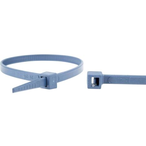 WKK 150226671 Serre-câble 370 mm 4.80 mm bleu détectable 100 pc(s) Y232843