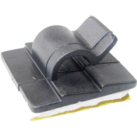 WKK 5541 Clip de câble autocollant 72320721 Plage de Ø du faisceau 12 mm (max) noir 1 pc(s) Q700782