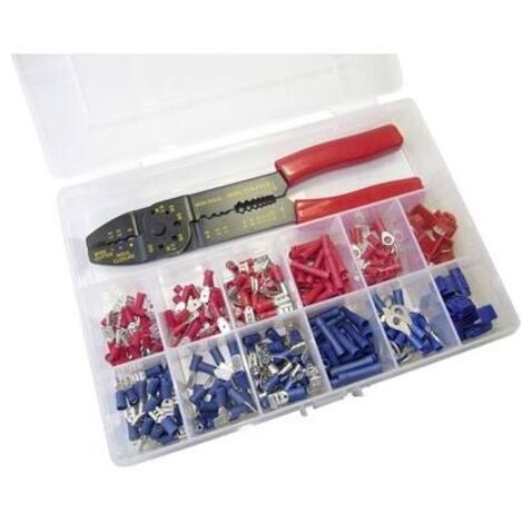 WKK 60349 Assortimento Connettori Crimpati Rossi Blu