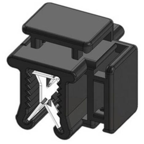 WKK Clip pour bord de tôle enfichable 50121 résistant aux intempéries, stabilisé aux UV, maintien des câbles latéralement au montage, maintien d S325211