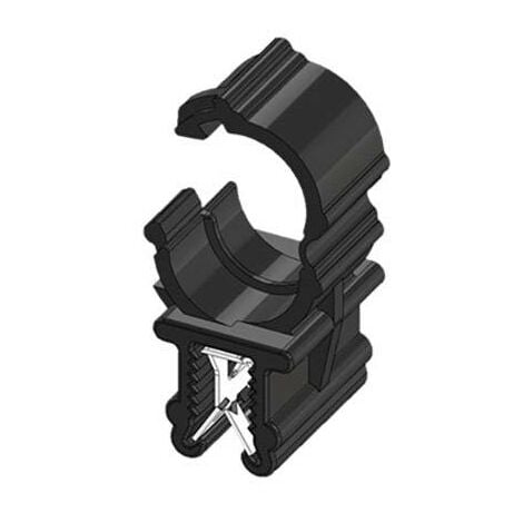 WKK Clip pour bord de tôle enfichable ART005910 Ø du faisceau (serré)=7.50 mm stabilisé à la chaleur, maintien des câbles le long du montage noi S325441