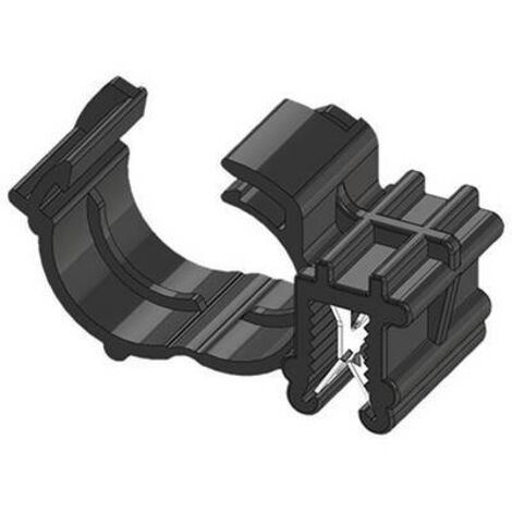 WKK Clip pour bord de tôle enfichable ART005913 Ø du faisceau (serré)=10 mm stabilisé à la chaleur, maintien des câbles latéralement au montage S325451