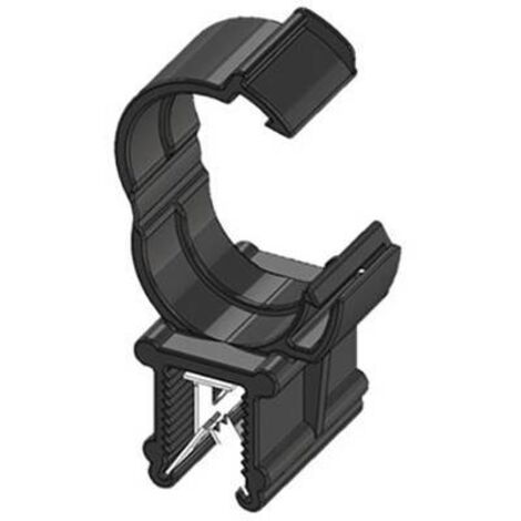 WKK Clip pour bord de tôle enfichable ART005916 Ø du faisceau (serré)=13 mm stabilisé à la chaleur, maintien des câbles le long du montage noir S325461