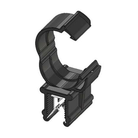 WKK Clip pour bord de tôle enfichable ART005916 Ø du faisceau (serré)=13 mm stabilisé à la chaleur, maintien des câbles le long du montage noir S325461