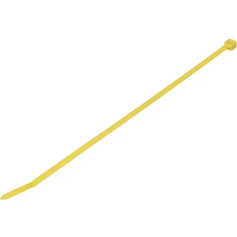 WKK Kabelbinder gelb 200mm - gelbe Kabel Binder aus robustem Polyamid 6.6 - 100 Stück