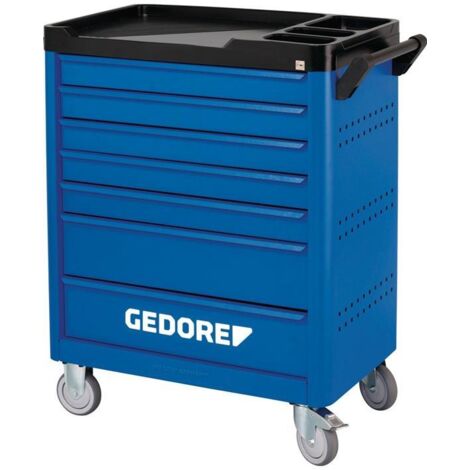 Wkz.wagen WSL-L-TS-308 carrello da lavoro B785xT510xH1045mm 400 kg 7 cassetti in acciaio blu