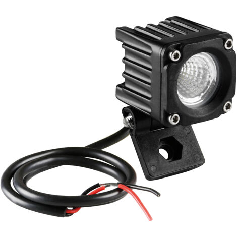 WL-19, faro ausiliario a 1 Led - 12/24V - Luce ampia - Bianco