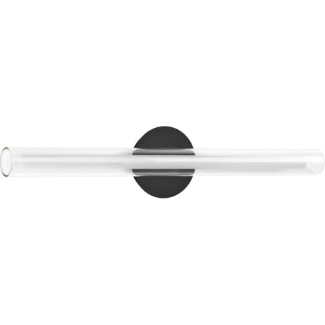 WL OSLO Negro mate 16W cristal transp 3k
