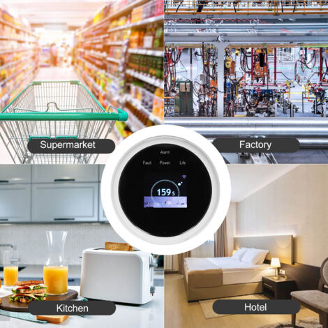WLAN-Gefahrgaswarngerät mit intelligentem Alarm, USB-Smart-Sonde, Flüssiggas (LPG), Erdgas, CH4
