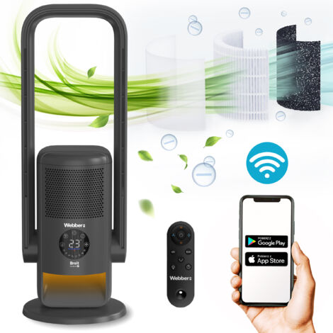 WLAN-Luftreiniger 20 m² Webber APG7800 Heizlüfter
