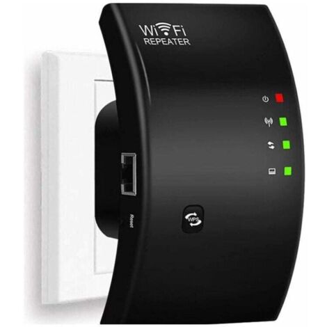 WLAN-Repeater, WLAN-Verstärker, Leistungsstarker WLAN-Verstärker, N300 WLAN-Repeater, WLAN-Signalverstärker, 1 Ethernet-Anschluss, Reichweite bis zu 200 m², Einfache Installation, Kompatibel mit allen