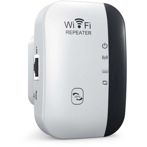 WLAN-Signalverstärker, drahtloser Signalverstärker mit 4 LEDs für mehr WLAN-Abdeckung im ganzen Haus, kompatibel mit Routern