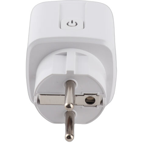 WLAN-Smart-Steckdose Typ E: Fernbedienungsadapter mit Alexa/IFTTT-Konnektivität, Smart-Timer und Energieüberwachung, europäisch kompatibel (16A, PC V0)